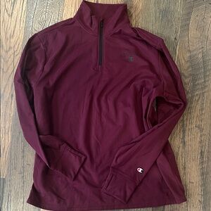 Champion Burgundy Half-Zip Pullover